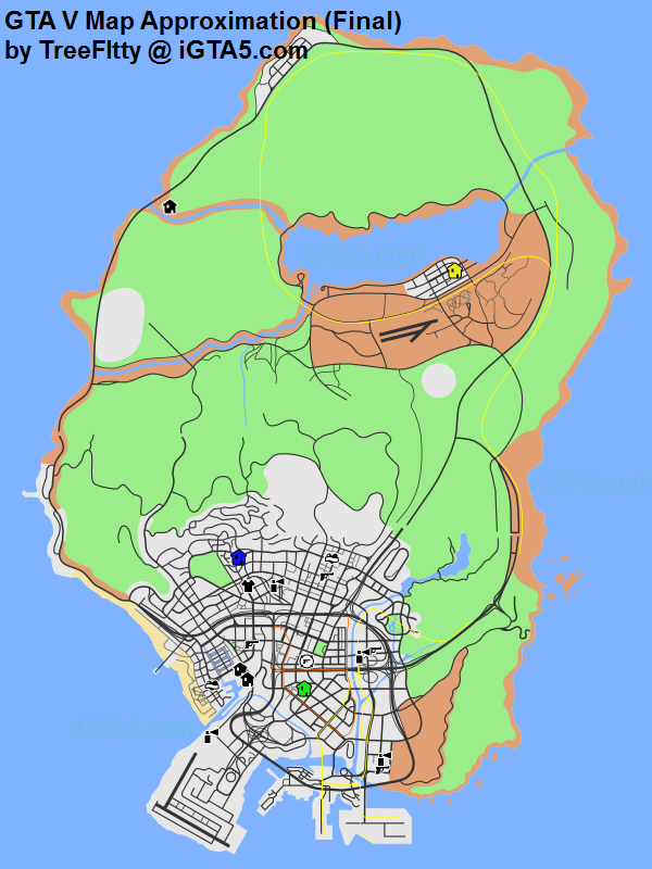 All 15 Real Life Locations In GTA 5 (Map & Guide) - 🌇 GTA-XTREME