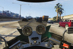 official screenshot first person cruising on a motorcycle