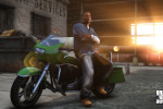 official screenshot franklin chilling with a motorcycle