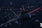 official screenshot jet racing across the city