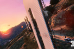 official screenshot trevor scales the vinewood sign