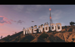 gta 5 trailer 1  vinewood sign