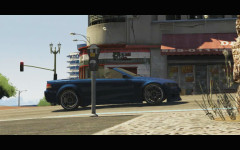 gta 5 trailer 1 blue car driving around 1