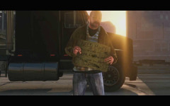 gta 5 trailer 1 homeless guy with sign