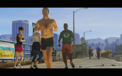 gta 5 trailer 1 taking a jog