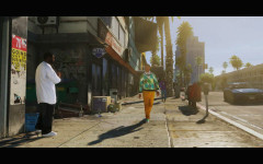 gta 5 trailer 1 walking the streets