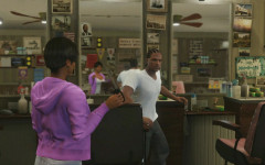 gta online gameplay leaving the barbershop