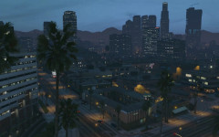 gta online gameplay view of the city