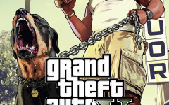 gta v poster thug with rottweiler