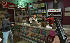 official screenshot first person robbing a store