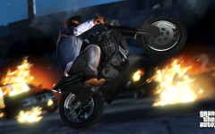 official screenshot franklin does a wheelie