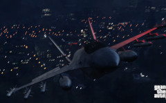 official screenshot jet racing across the city