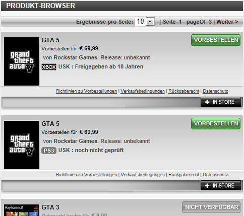 GTA 5 German Gamestop